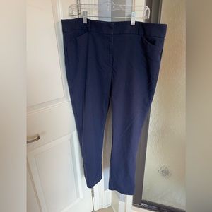Loft Marisa Ankle Navy Pants - Size 14 EUC